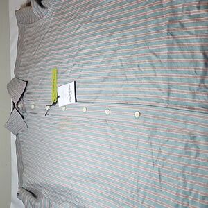 Robert Graham multi colored striped dress shirt size (XL) NWT